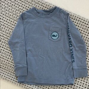 Vineyard Vines Kids Slate Blue Long Sleeve Tee